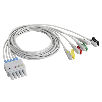 S-iemens 드래거 ECG 리드 와이어 5956359 MP03414 세트 5 리드 그래버 클립 두 개의 5 핀 커넥터
