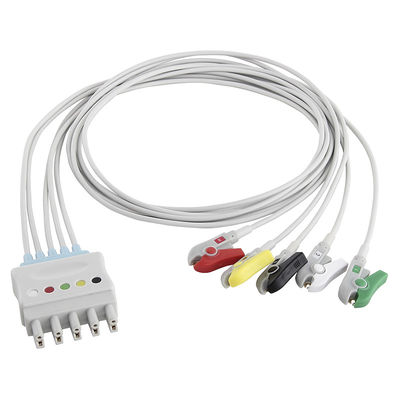 Ｐ -히립스 M1625A 989803104521 ECG 도선 6은 케이블 IEC 클립 MP 20 인텔리브우에 MX800을 이끕니다