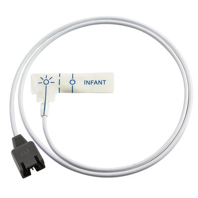 백색 폼 소아 일회용 SpO2 센서 DB9 9pin Rad-7 Rad-8 85CM