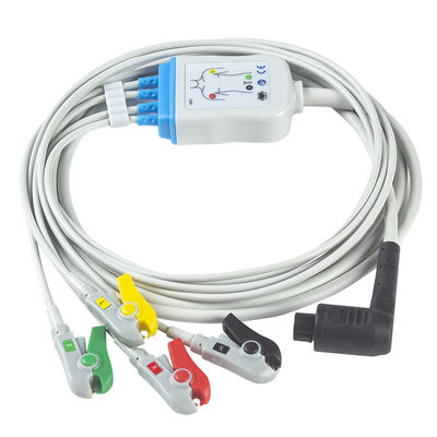 코풀스 3 ECG 케이블과 리드선 4 리드 가지 IEC 클립 11 핀 연결기 ECG 케이블