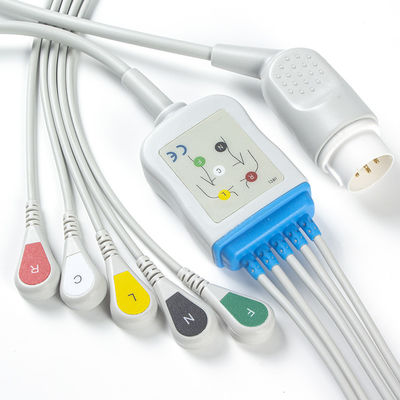 P-히립스 성인 ECG 케이블과 리드선 8 핀 3 리드 갑작스러운 ECG 케이블