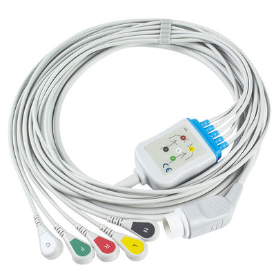 P-히립스 성인 ECG 케이블과 리드선 8 핀 3 리드 갑작스러운 ECG 케이블