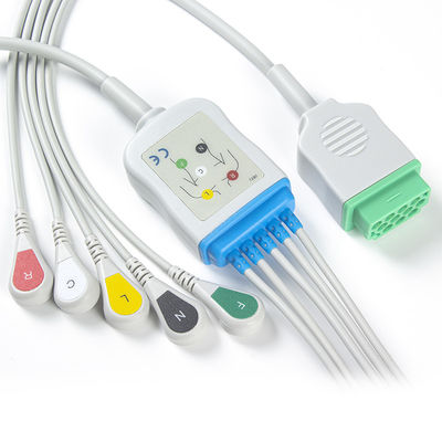 GE 마커트 CBM-05NA-10AS-0001 ECG 케이블과 리드선 5 리드 IEC 갑작스러운 11 핀 연결기 ECG 케이블