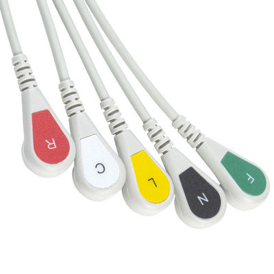 민드레이 데이터 측정기 040-000963-00 EA6252B ECG 케이블과 리드선 12 핀 연결기 ECG 케이블 5는 IEC 활기를 이끕니다