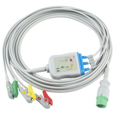비오라이트 BLT ECG 케이블과 리드선 3Lead IEC 클립 12Pin 연결기 ECG 케이블