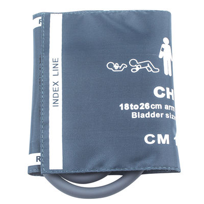 18-26cm 단관식 BP 커프스 M1572A 재사용할 수 있는 페디아트릭 혈압 커프