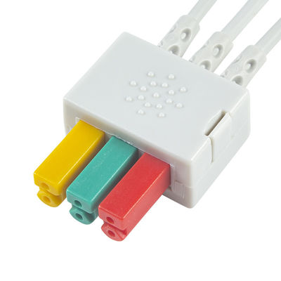후쿠다 DS-8100 ECG 리드선 3 납케이블 IEC 클립 환자는 탐색합니다