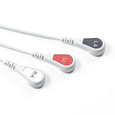 에단 호환 직결 ECG 케이블 및 리드 와이어 6pin 보편 AAMI 3Lead AHA 스냅