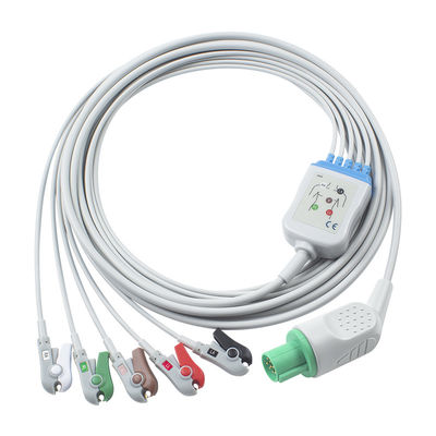 헬리지 호환 직결 ECG 케이블 및 리드 와이어 5Lead AHA Grabber