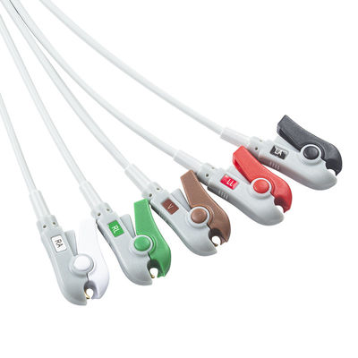 헬리지 호환 직결 ECG 케이블 및 리드 와이어 5Lead AHA Grabber