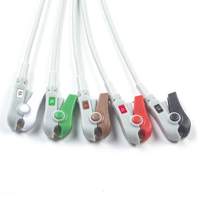 헬리지 호환 직결 ECG 케이블 및 리드 와이어 5Lead AHA Grabber