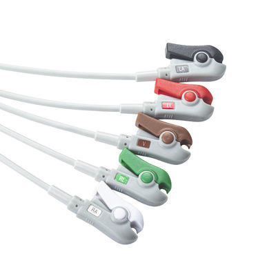 헬리지 호환 직결 ECG 케이블 및 리드 와이어 5Lead AHA Grabber