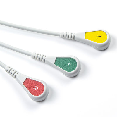 3Lead IEC 스냅을 위한 Hellige 호환 직결 ECG 케이블 및 유도선