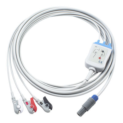 시멘스 호환 된 ECG 케이블 및 납 와이어 7396448 3 납 Aha Grabber