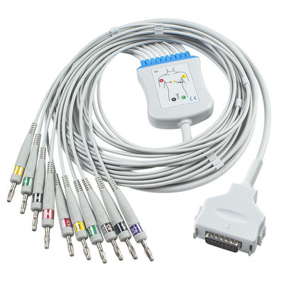 후쿠다 전자 CP-101LD FX101 FX-7202 IEC 바나나 4.0 10Leads EKG 환자 모니터 케이블 ECG 척수