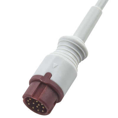 P-Hilips 듀얼 IBP 어댑터 케이블 12 핀 커넥터, 0.3 미터 길이, 의료용 TPU 재료