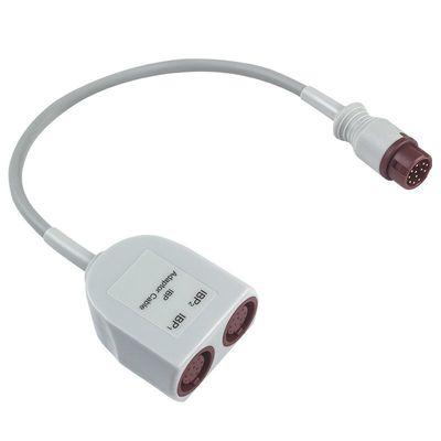 P-Hilips 듀얼 IBP 어댑터 케이블 12 핀 커넥터, 0.3 미터 길이, 의료용 TPU 재료