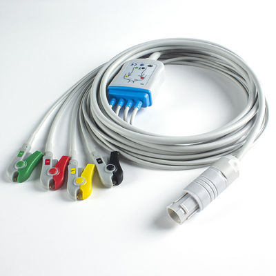 Primedic ECG 케이블 Primedic 제세동기 4Lead ECG IEC 그래버와 호환 가능