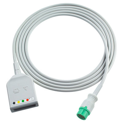 바이오 라이트 12Pin 5Lead ECG 트렁크 어댑터 케이블 AnyView A2 A6 A4 A8 Q7 Q5 ECG 확장 케이블 유로 스타일