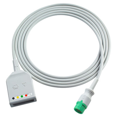 바이오 라이트 12핀 ECG 트렁크 어댑터 케이블 ECG 케이블 M7000 M8000A M8500 M9500 ECG 확장 케이블