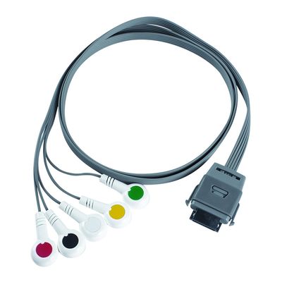 TPU Edan 5Lead ECG Holter 케이블 IEC 스냅 셰일프 라이프 24 개월 바이오 의료 기기