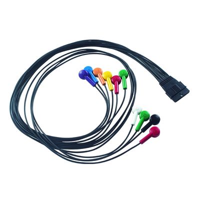 IEC/AHA 컬러 코딩 쉴러 MS-12 FT-1의 블루 호환 ECG 환자 케이블400331