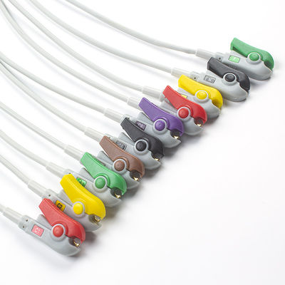 호환되는 Mindray BeneHeart D6 디피브리레이터 10Lead EKG Leadwires IEC Grabber