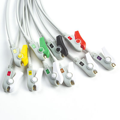 호환되는 Mindray BeneHeart D6 디피브리레이터 10Lead EKG Leadwires IEC Grabber