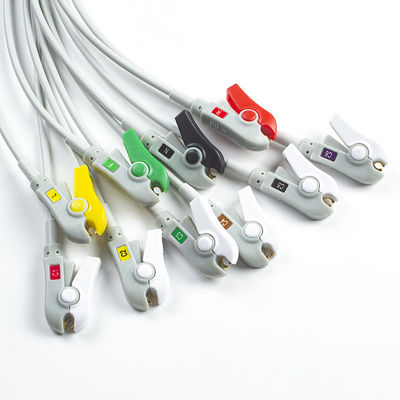 호환되는 Mindray BeneHeart D6 디피브리레이터 10Lead EKG Leadwires IEC Grabber