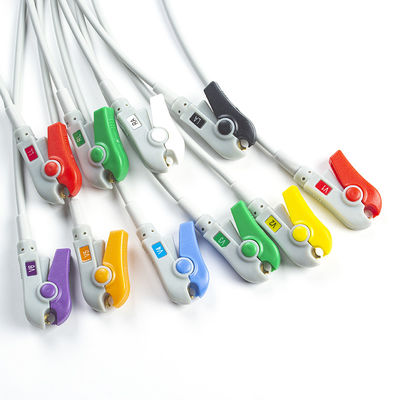 호환되는 Mindray BeneHeart D6 디피브리레이터 10Lead EKG Leadwires IEC Grabber