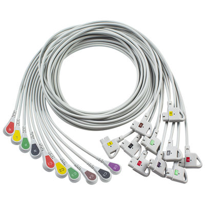 호환 P-힐립 트림 10Lead ECG 케이블 IEC 스냅 페이지라이터 트림 I, 페이지라이터 트림 II