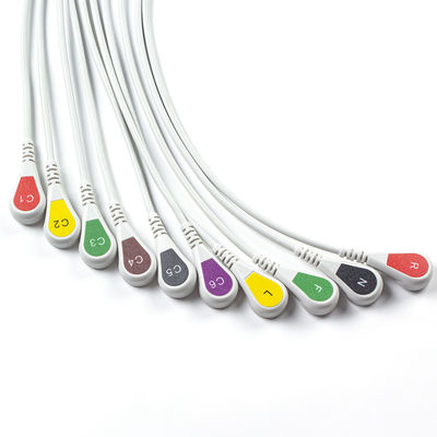호환 P-힐립 트림 10Lead ECG 케이블 IEC 스냅 페이지라이터 트림 I, 페이지라이터 트림 II