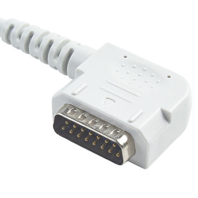 라텍스 없는 15Pin 10Lead EKG 트렁크 케이블 IEC/AHA 108 109 110 1210 1211 601 카디코 302