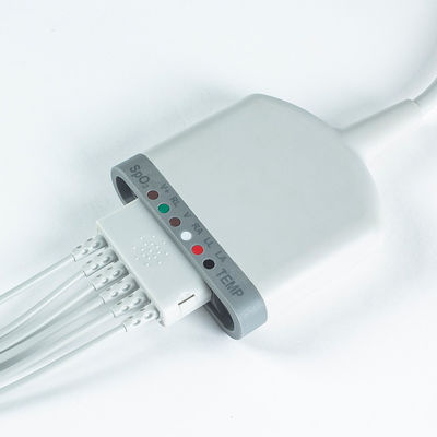 Multimed 6 Pod 환자 케이블 3.5M 6Lead ECG와 SpO2/온도/ECG 기능에 호환됩니다.