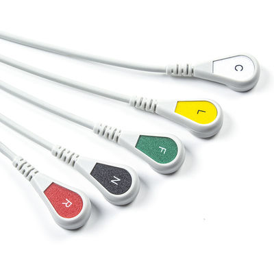 호환되는 ECG 케이블 5 메데텍 심장 모니터에 대한 리드 ECG 영국 IEC 스냅