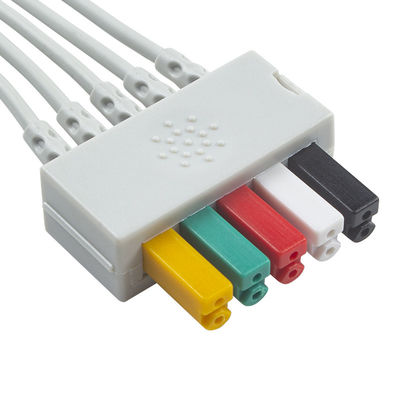 시멘스 환자 케이블 ECG 5 납 시멘스 IEC Grabber 성인 또는 소아용 ECG 납 회색