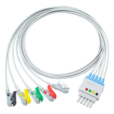 Ｐ -히립스 M1625A 989803104521 ECG 도선 6은 케이블 IEC 클립 MP 20 인텔리브우에 MX800을 이끕니다