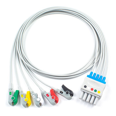 S-iemens 드래거 ECG 리드 와이어 5956359 MP03414 세트 5 리드 그래버 클립 두 개의 5 핀 커넥터