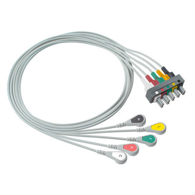 Ｐ -히립스 M1633A M1625A M1621A 989803104571 분리할 수 있는 5는 갑작스러운 IEC EKG 리드선을 이끕니다