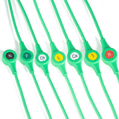 MS14682 ECG 케이블 드래거 ECG 싱글 핀 모노리드 6 리드 리드 와이어 IEC 스냅