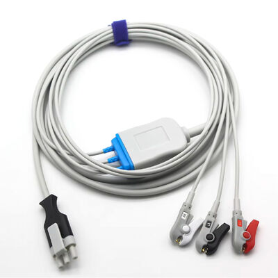 Primedic XD100 XD30 디피브리레이터 ECG ECG 환자 케이블과 리드 와이어 3Pin 3Lead