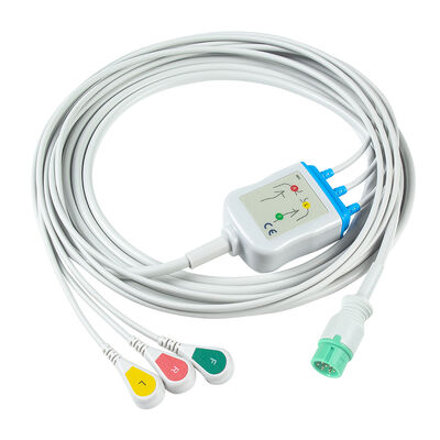 론커 IE12 E12 E12S 9Pin 멀티 파라미터 모니터 ECG 케이블 6Pin ECG 케이블 및 리드 와이어