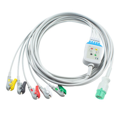론커 IE12 E12 E12S 9Pin 멀티 파라미터 모니터 ECG 케이블 6Pin ECG 케이블 및 리드 와이어