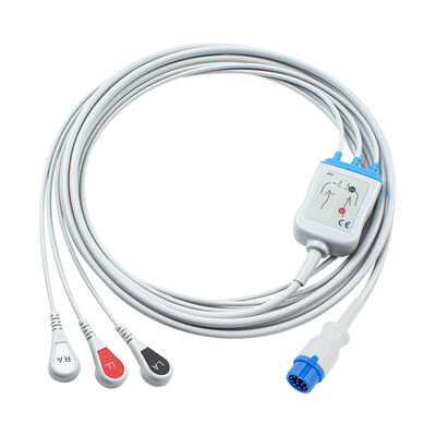 심폐소생술기 CA360-B 디피브리레이터 12Pin ECG EKG 케이블과 납선 3Lead