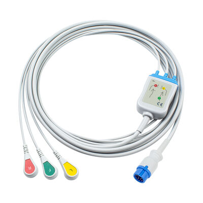 심폐소생술기 CA360-B 디피브리레이터 12Pin ECG EKG 케이블과 납선 3Lead