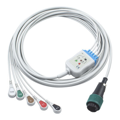Saadat 6pin 8pin 일체형 ECG 케이블 및 도선