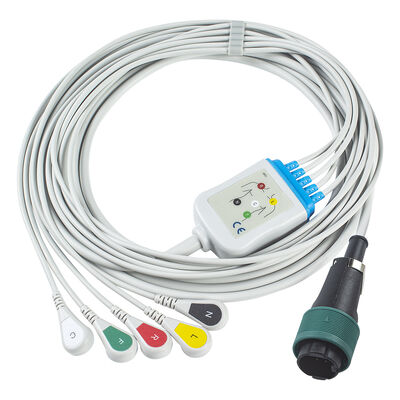 Saadat 6pin 8pin 일체형 ECG 케이블 및 도선
