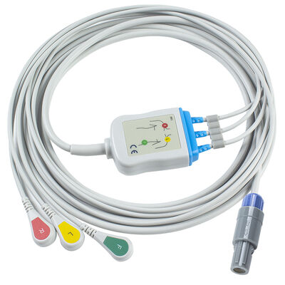 삼성 7핀 3리드 일체형 ECG 케이블 및 도선
