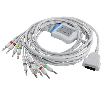 GE 마르키트 EKG 케이블과 리드선 국제전기기술위원회 4.0Banana 연결기 MAC500 MAC600 2104727-001