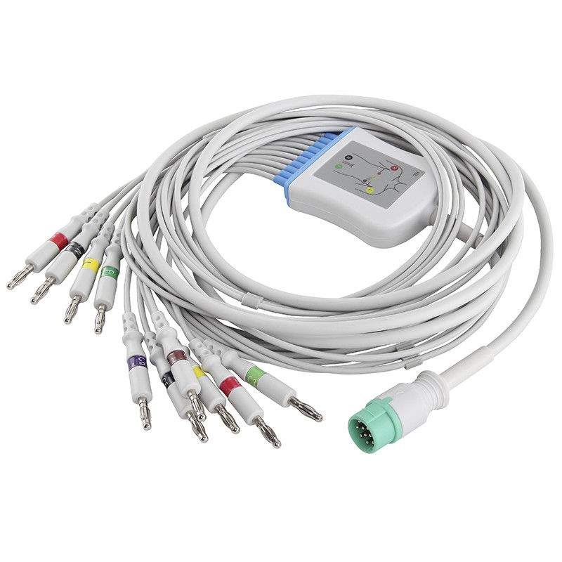 후쿠다 EKG 케이블과 리드선 국제전기기술위원회 4.0Banana 연결기 직접 연결 EKG 케이블